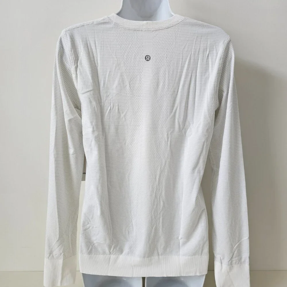 NWT LULULEMON WHWH White Swiftly Relaxed Long Sleeve Crew Top 6 - Picture 6 of 8